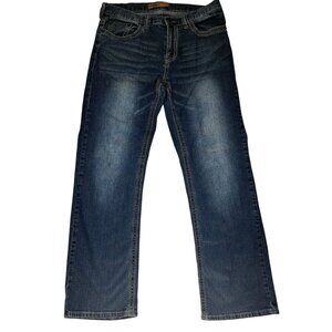 7 For All Mankind Mens Straight Leg Jeans 36 X 34 Distressed Read!